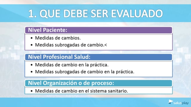 Qué evaluar a la hora de implementar evidencias en EBE